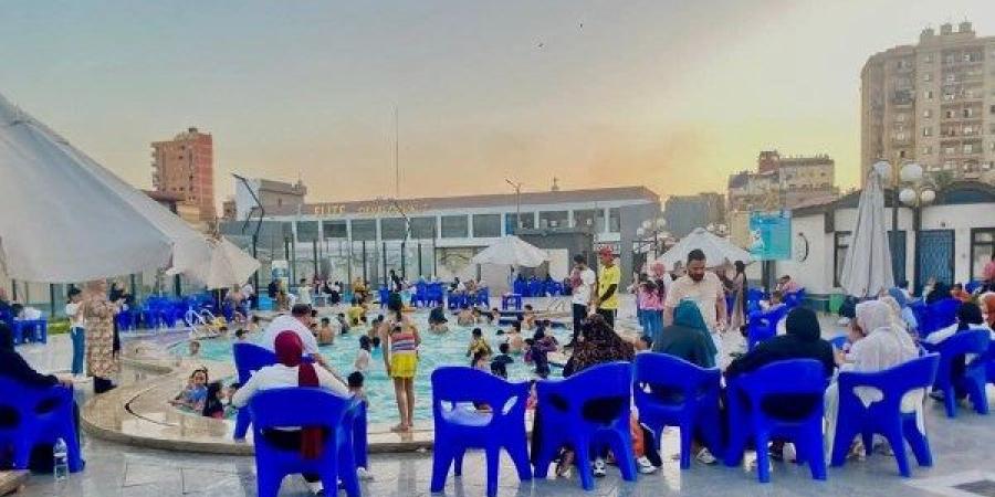 إقبال كبير على نادي الخالدين خلال إجازة عيد الأضحى بكفر الشيخ.. صور - اعرف كورة