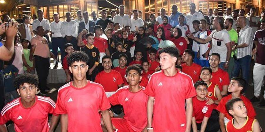 وزير الشباب والرياضة ومحافظ دمياط يشهدان عرضًا للياقة البدنية والكروس فيت ـ اعرف كورة