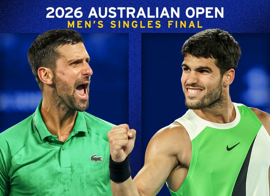 «قناة مجانية تفتح أبوابها لمتابعة نهائي أستراليا 2026 بين ألكاراز وجوكوفيتش»