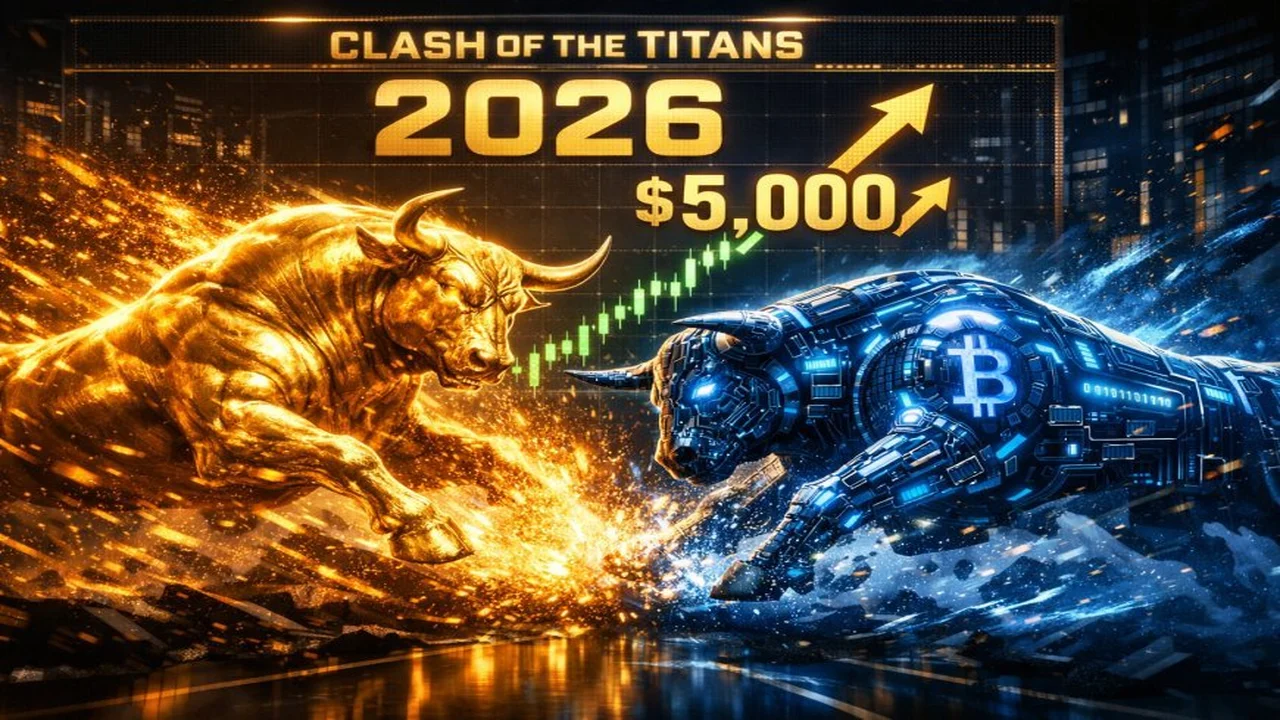 «توقعات بـ 5000 دولار» الذهب يتفوق على البيتكوين في صراع استثماري مرتقب خلال عام 2026