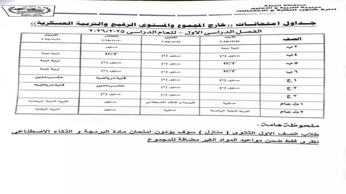 «مواعيد امتحانات 2026 تكشف عنها وزارة التعليم… تغييرات جذرية تصدم الطلاب وأولياء الأمور»